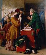 William Mulready Choosing the Wedding Gown USA oil painting artist